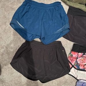 2 pair lululemon shorts 4” inseam